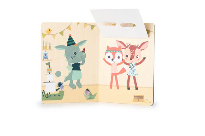 livre carton pop up fête anniversaire les emotions lilliputiens bambinou page 3 ouvert