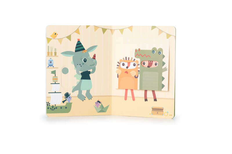 livre carton pop up fête anniversaire les emotions lilliputiens bambinou page 3