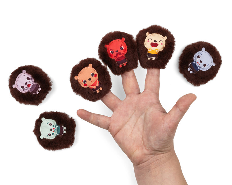 Livre d'apprentissage Emotions de Léon Lilliputiens marionnettes