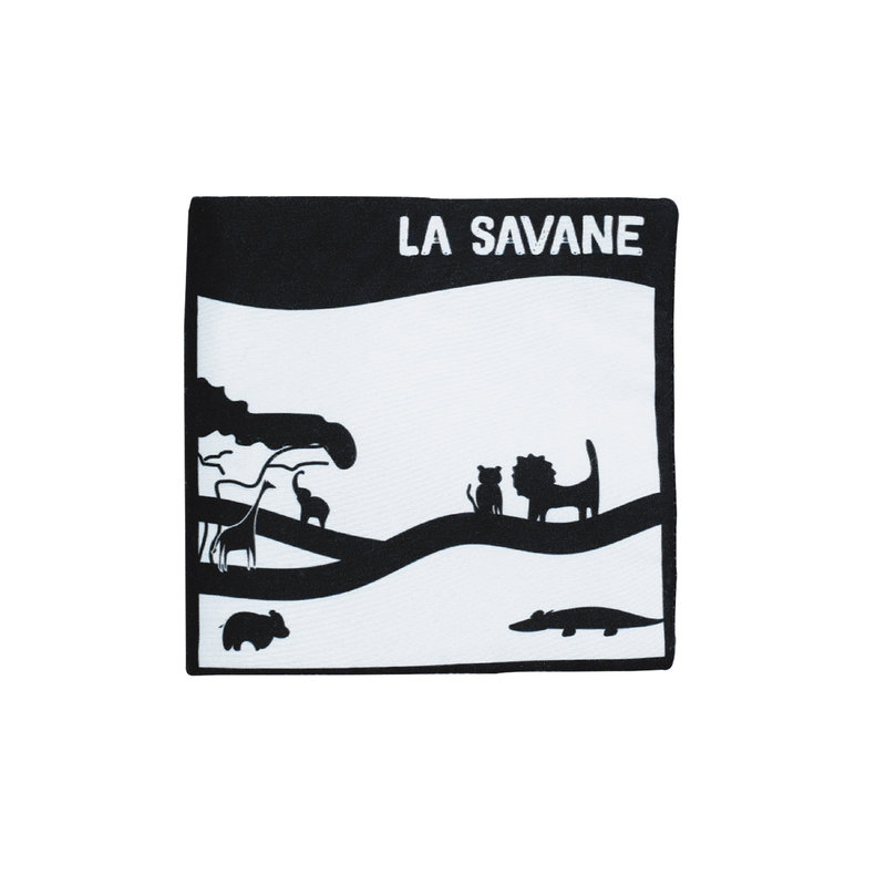Livre d'éveil noir et blanc Tam-Tam Trois Kilos Sept produit 