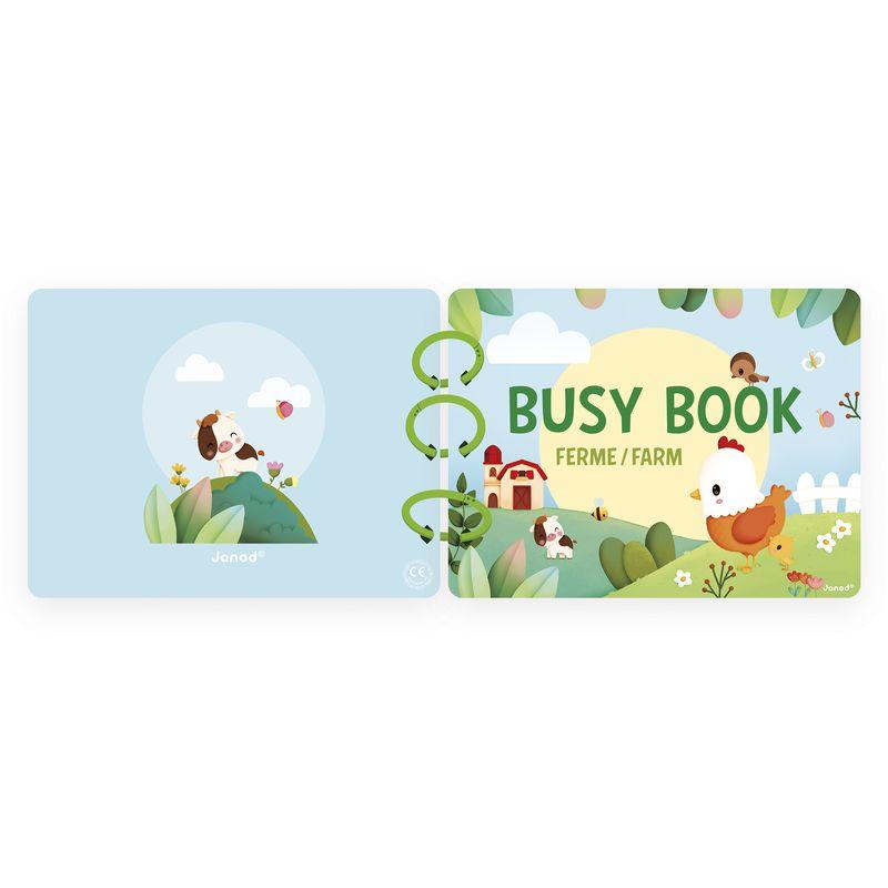 Livre d'activités Busy Book Ferme JANOD page de couverture