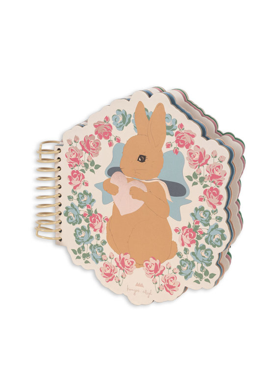 Livre magique à l'eau Lapin Coeur Tendre Konges Slojd face 