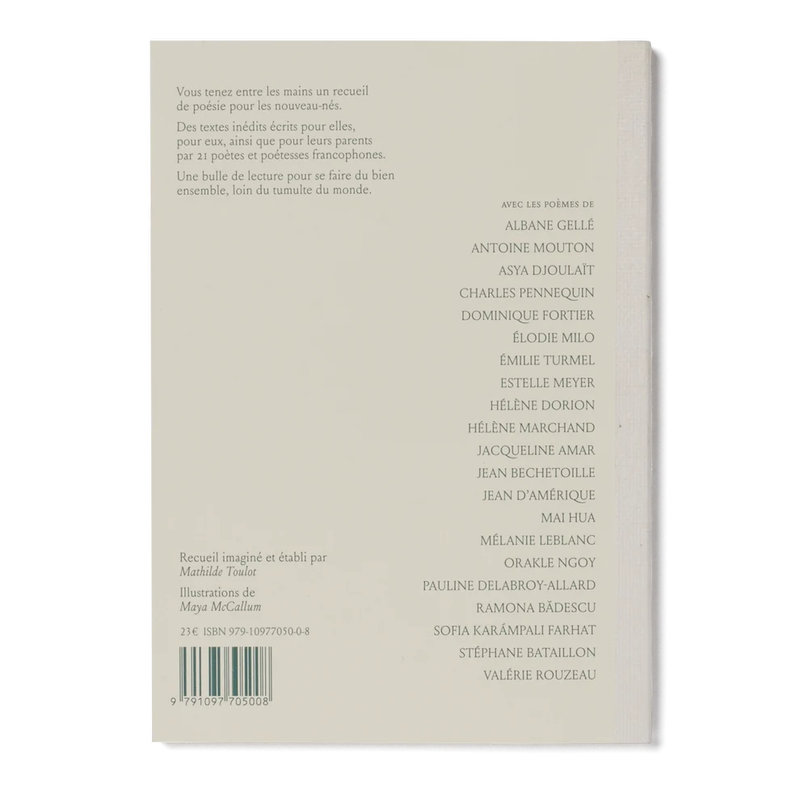 Livre Recueil de Poésies Charlie Crane arrière