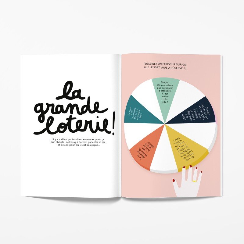 Livre à remplir 9 mois à t'attendre Minus Editions loterie