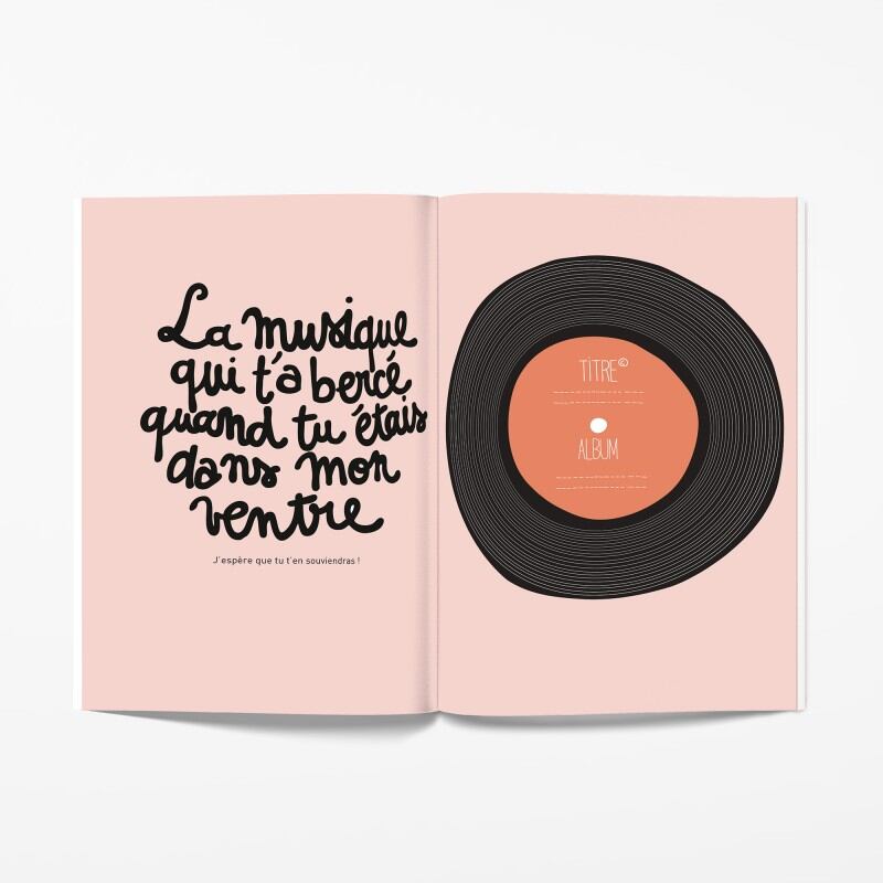Livre à remplir 9 mois à t'attendre Minus Edtions musique