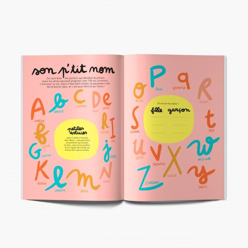 Livre à remplir Bientôt grand frère bientôt grande soeur Minus Edtions nom