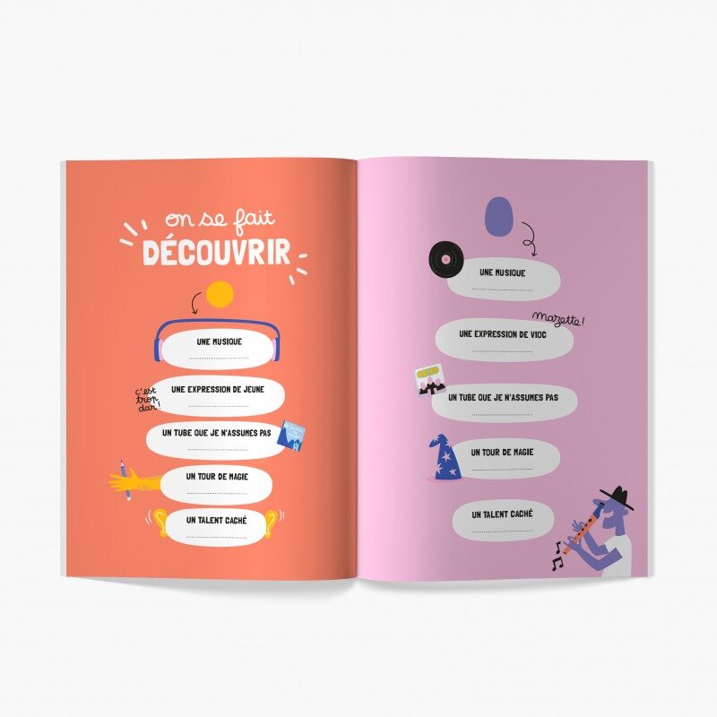 Livre à remplir Mon parrain, ma marraine à moi Minus Editions decouvrir