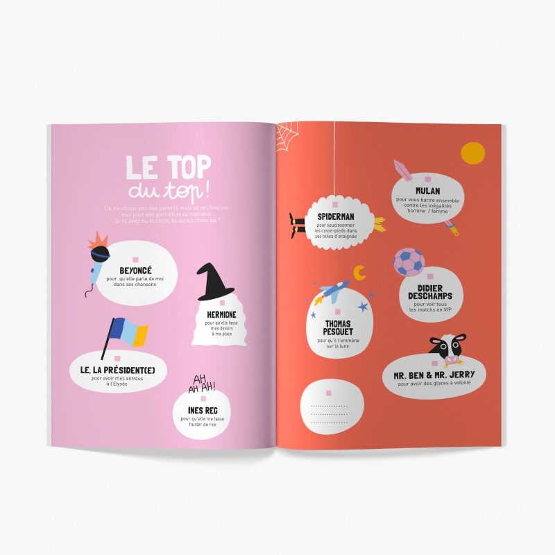 Livre à remplir Mon parrain, ma marraine à moi Minus Editions top
