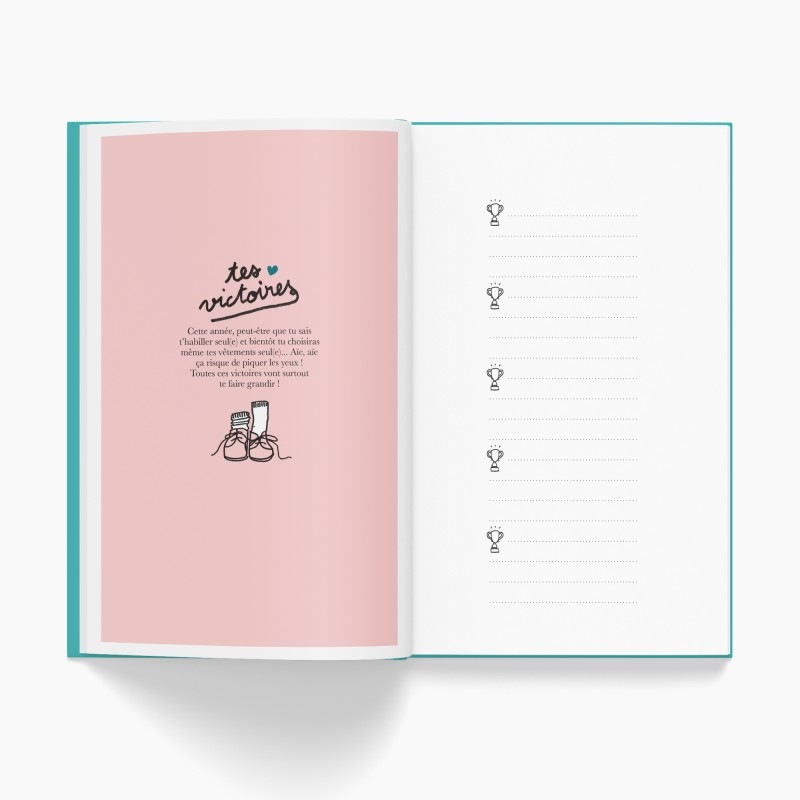 Livre à remplir Pour ne rien oublier de ton enfance Minus Editions victoire