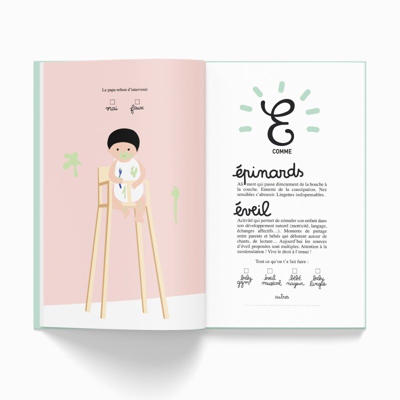 Livre à remplir Ta 1ère année de A à Z Minus Editions bebe