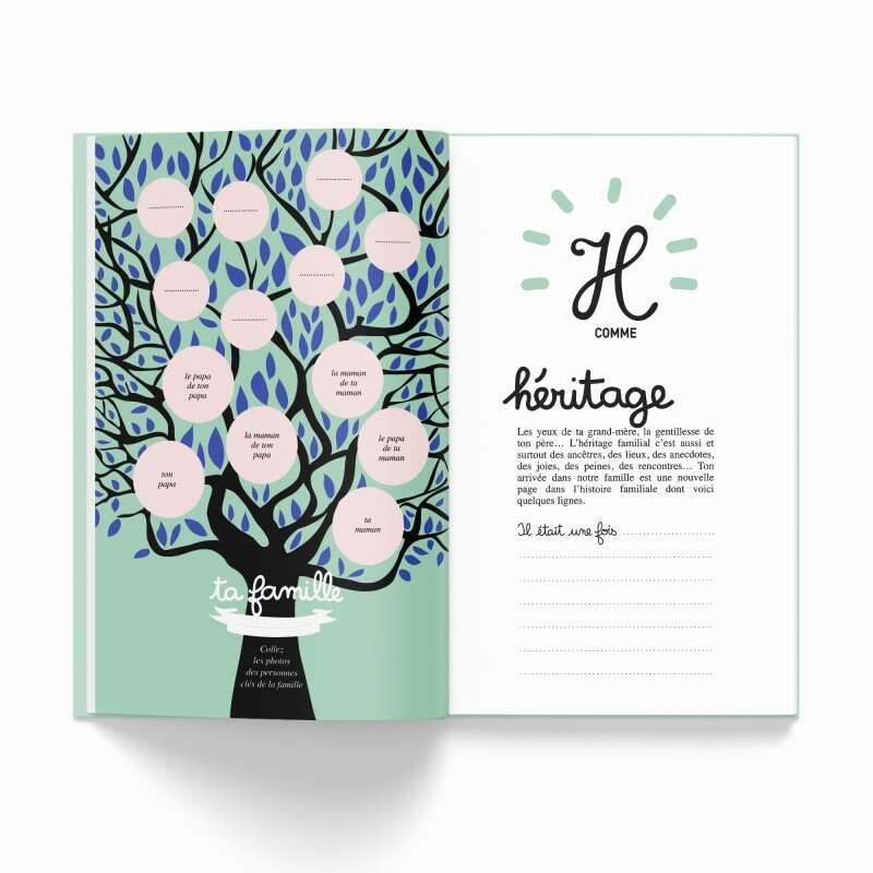 Livre à remplir Ta 1ère année de A à Z Minus Editions heritage
