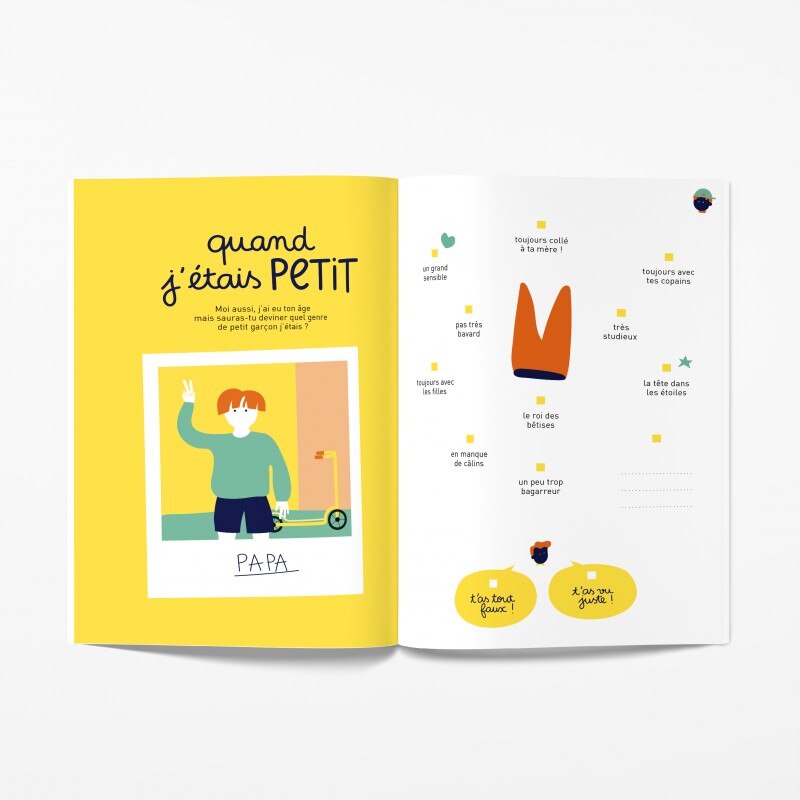 Livre à remplir Tel père, tel fils Minus Edtions petit