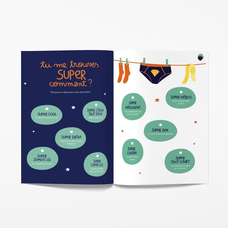 Livre à remplir Tel père, tel fils Minus Edtions super