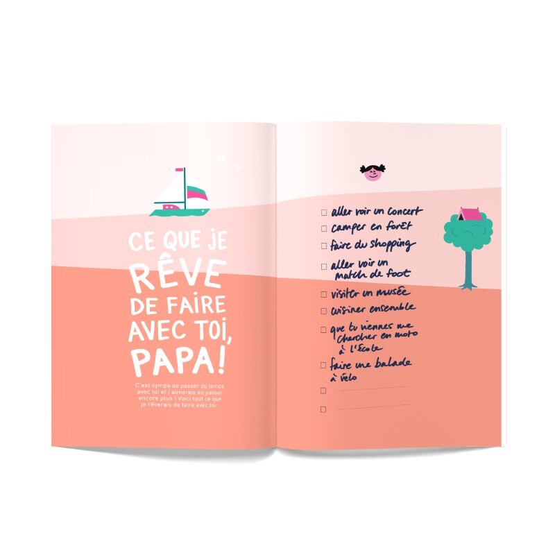 Livre à remplir Tel père, telle fille Minus Editions reve