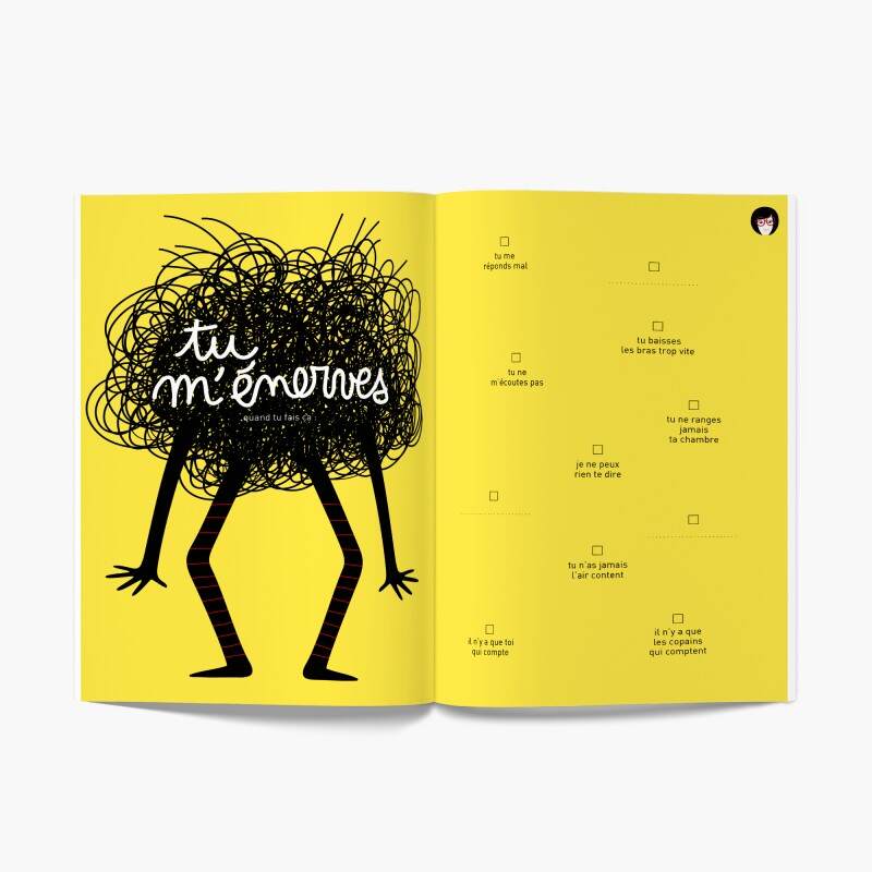 Livre à remplir Telle mère, tel fils Minus Editions enerver