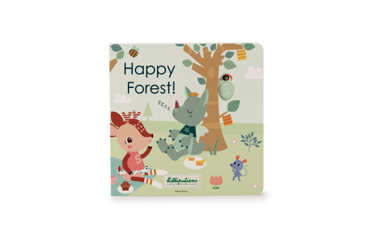 Livre tactile et sonore Happy Forest Lilliputiens face