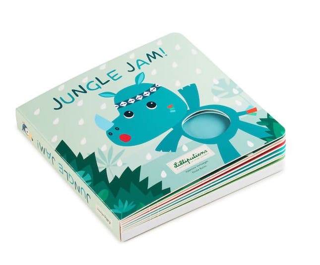 Livre tactile et sonore Jungle Jam Lilliputiens 1