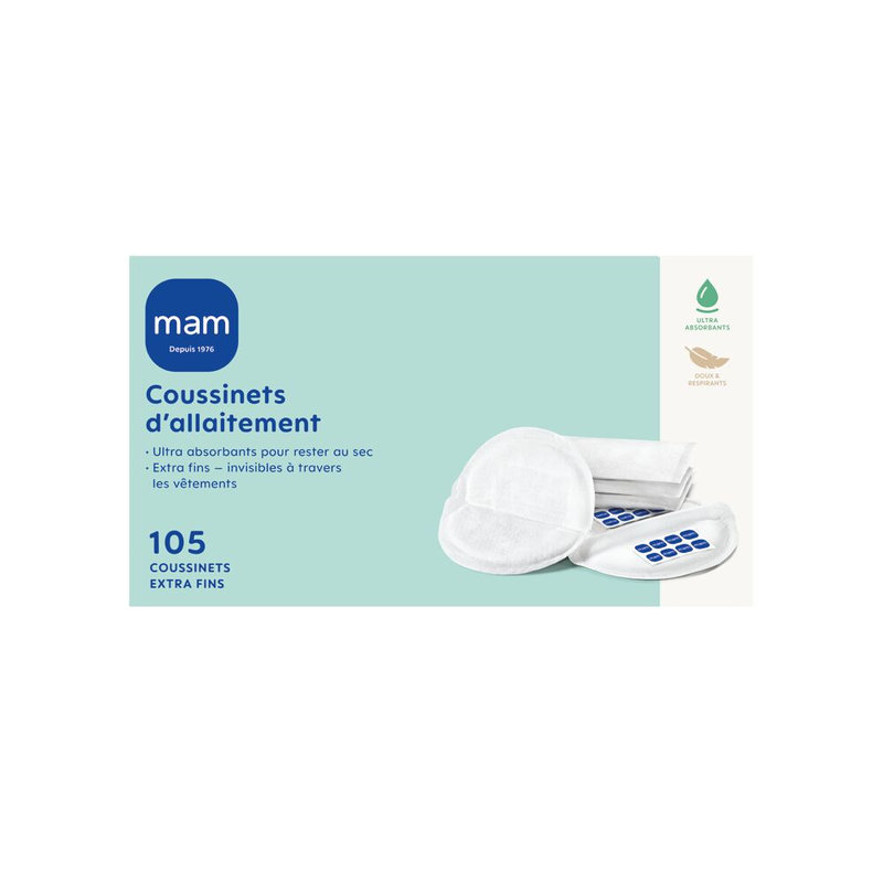 Lot de 105 Coussinets d'allaitement Mam packaging