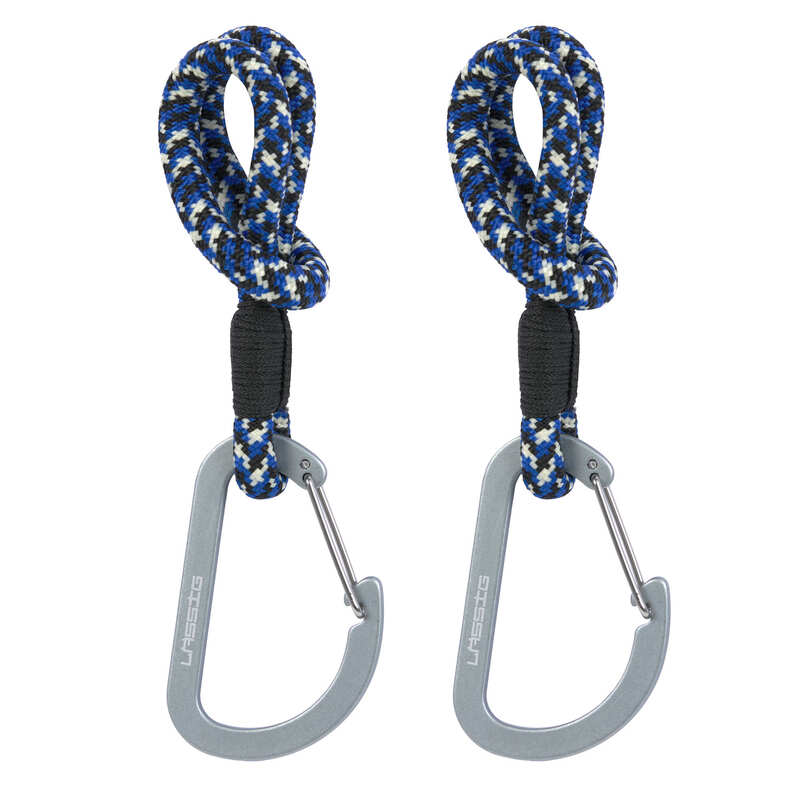 Lot de 2 attaches sac à langer pour poussettes Lassig bleu