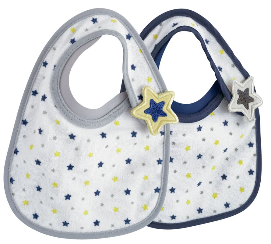 Lot de 2 bavoirs naissance Bib’Up Trois Kilos Sept Produit