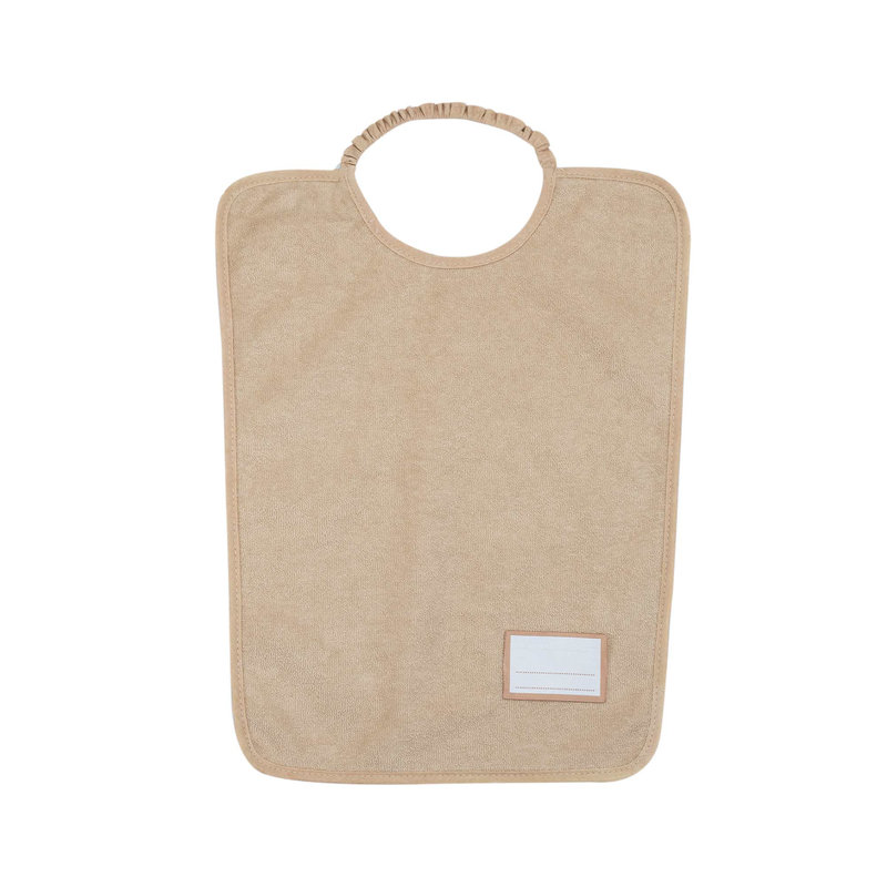 Lot de 2 bavoirs maternelles imperméables 30 x 38 cm Beige bavoir 2