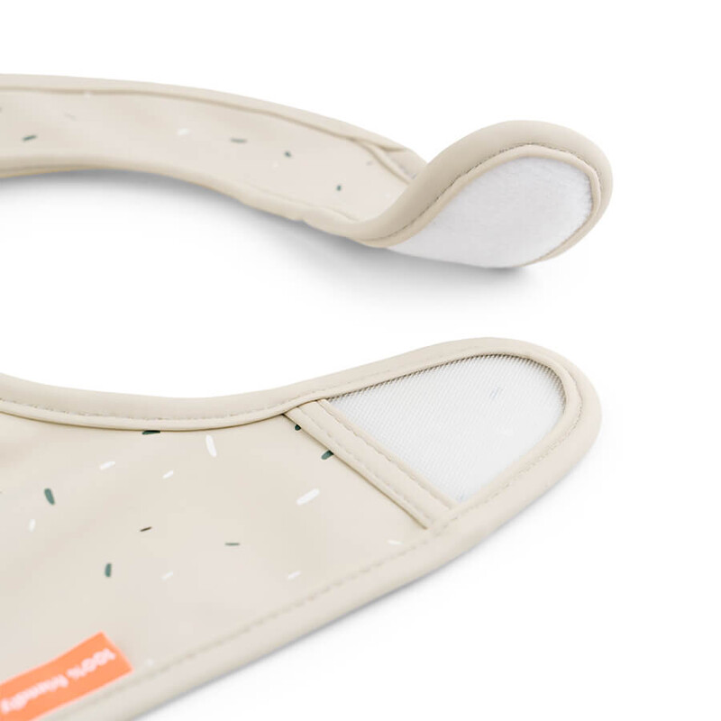 Lot de 2 Bavoirs velcro Lalee Sable Done by Deer scratch