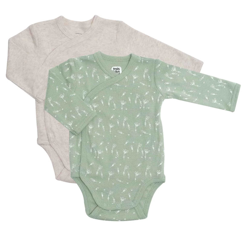 Lot de 2 Body Epis de blés Beige et Vert Olive 3m lot