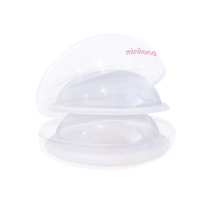 Lot de 2 coupelles de collecte de lait maternel Miniland empilable