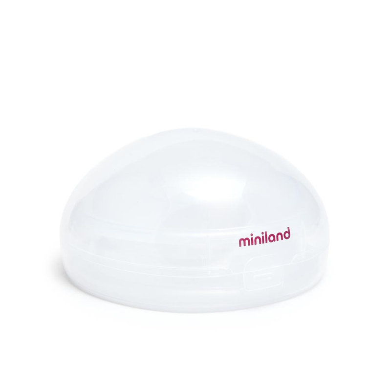 Lot de 2 coupelles de collecte de lait maternel Miniland rangé