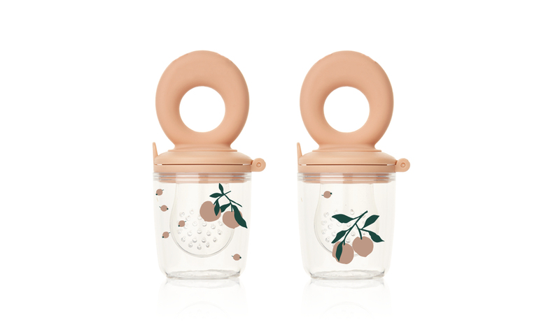 Lot de 2 grignoteuses imprimées Miranda Peach / Sea shell Liewood produit