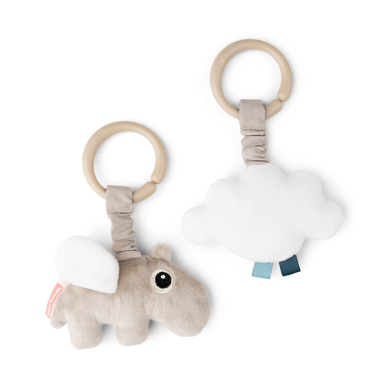 Lot de 2 Jouets d'éveil à suspendre Happy clouds Sable Done by Deer autre cote