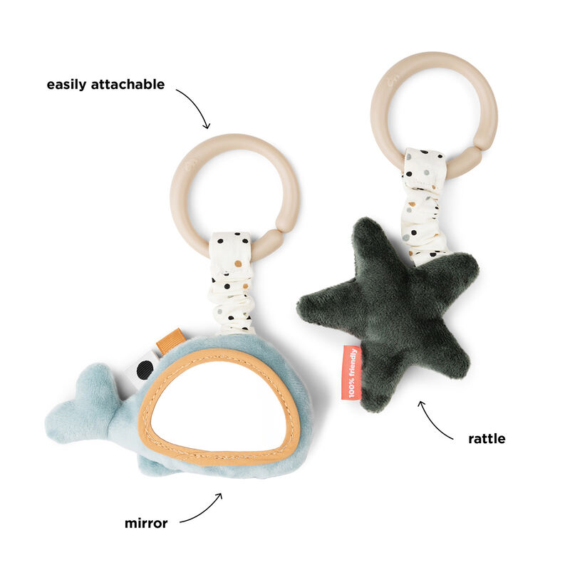 Lot de 2 Jouets d'éveil à suspendre Wally Bleu Done by Deer information