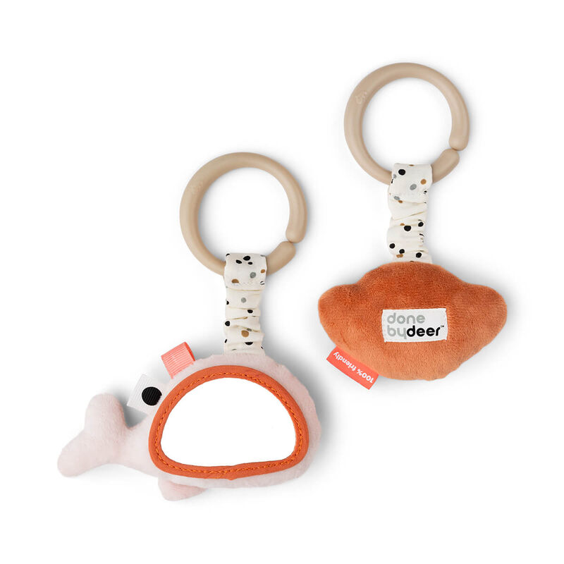 Lot de 2 Jouets d'éveil à suspendre Wally Rose Done by Deer autre cote