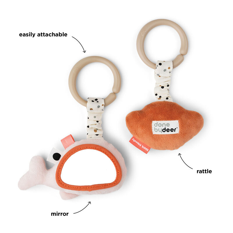 Lot de 2 Jouets d'éveil à suspendre Wally Rose Done by Deer information
