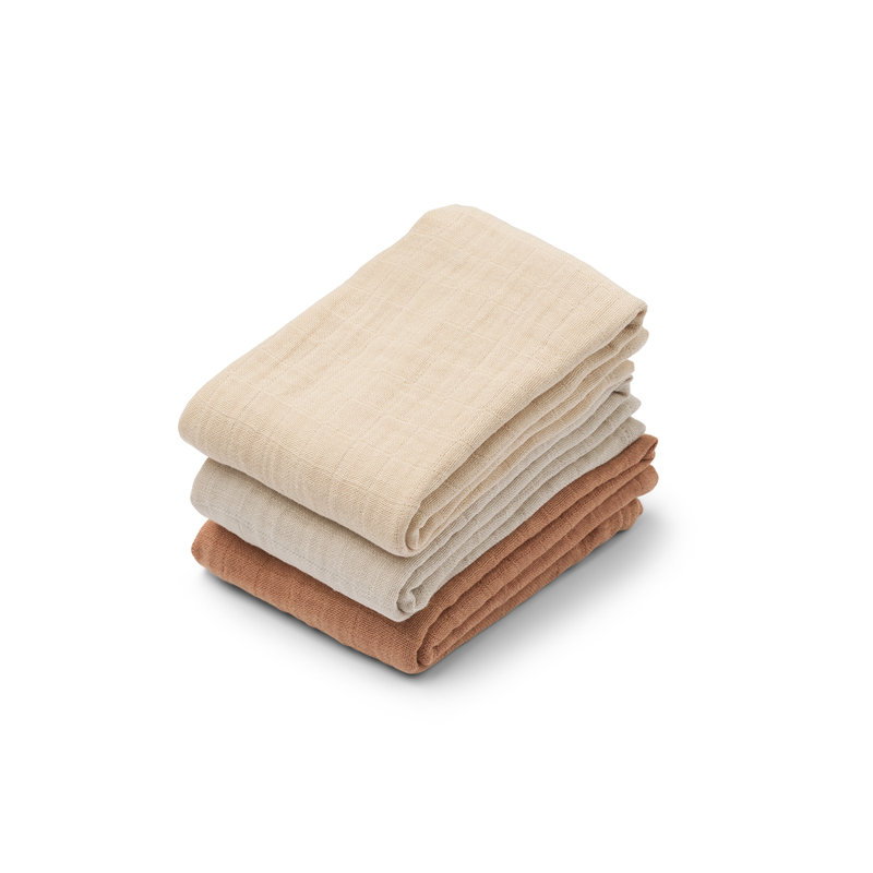 Lot de 2 langes en mousseline Lewis Tuscany rose mix Liewood Produit