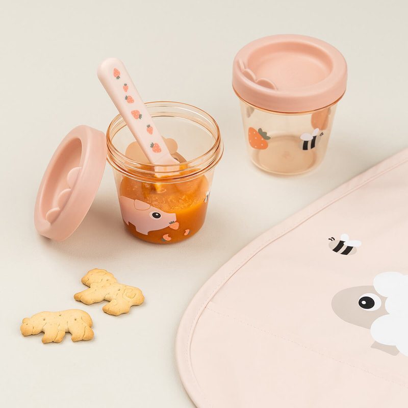 Lot de 2 Pots de conservation Tiny farm Rose Done By Deer lifestyle