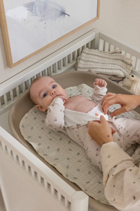 Lot de 2 serviettes réversibles pour matelas à langer en mousseline, Sophora Sebra lifestyle 3