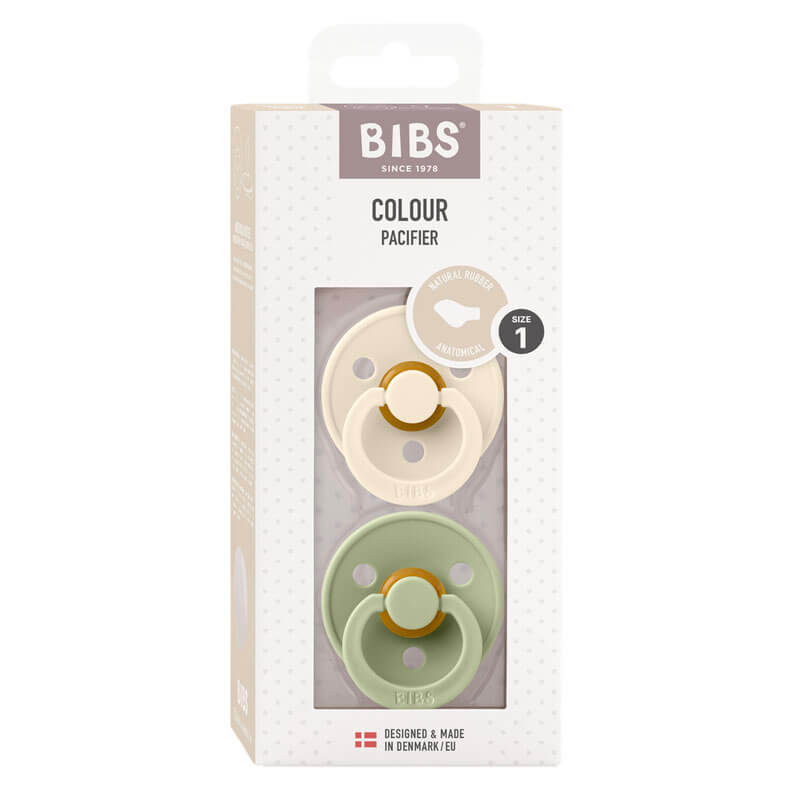 Lot de 2 sucettes Bibs Colour Anatomique Taille 1 Bibs packaging