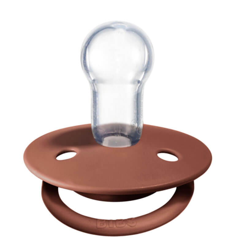 Lot de 2 sucettes Bibs De Lux Silicone Woodchuck/Blush Bibs woodchuck