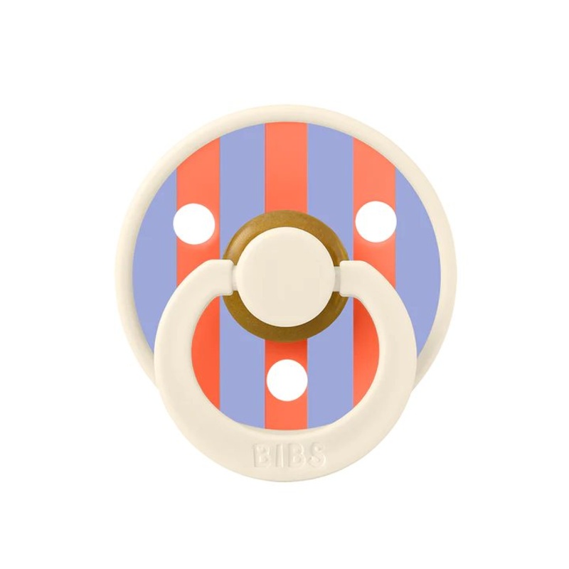 Lot de 2 sucettes Bibs Studio Rayées Taille 1 Ivory Hush Mix Bibs coloris 1