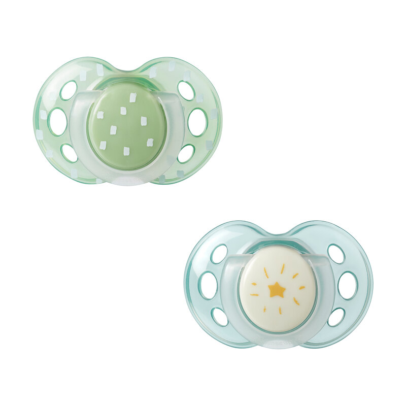 Lot de 2 sucettes Closer to Nature forme naturelle 6-18 mois - Made in Bébé