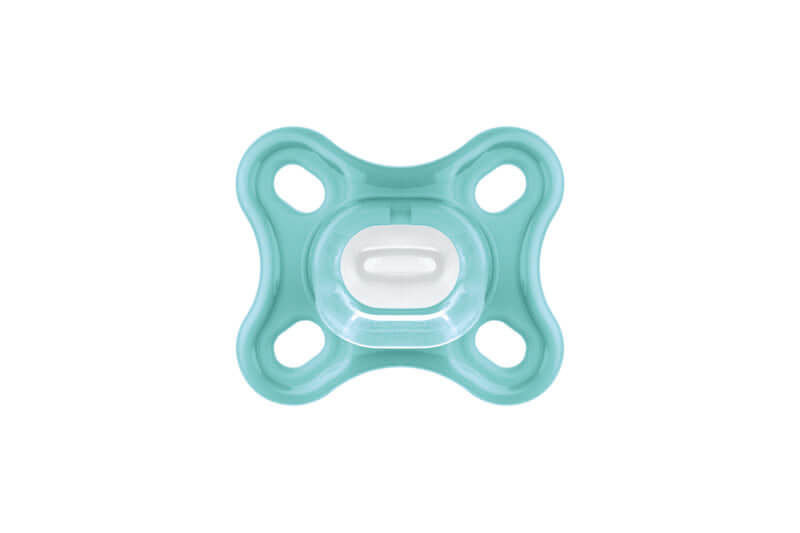 Lot de 2 Sucettes en silicone Comfort 0m+ Bleu Mam bleu clair