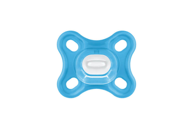 Lot de 2 Sucettes en silicone Comfort 0m+ Bleu Mam bleu