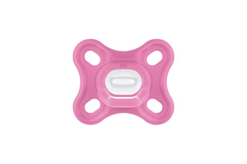 Lot de 2 sucettes en silicone Comfort 0m+ Rose Mam rose