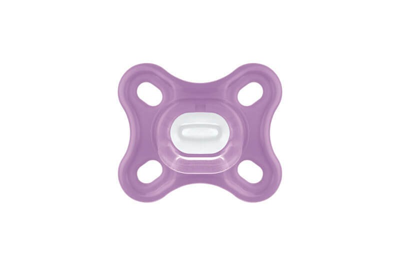 Lot de 2 sucettes en silicone Comfort 0m+ Rose Mam violet