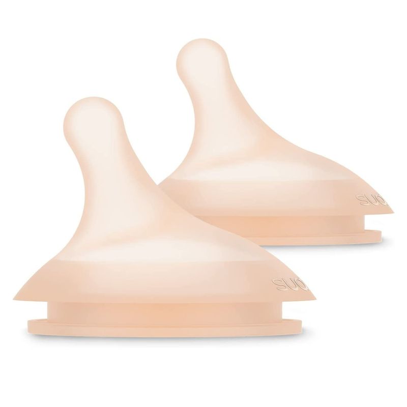 Lot de 2 Tétines Pour Biberon Anti-Colique Zero Zero Débit Lent / S Suavinex produit