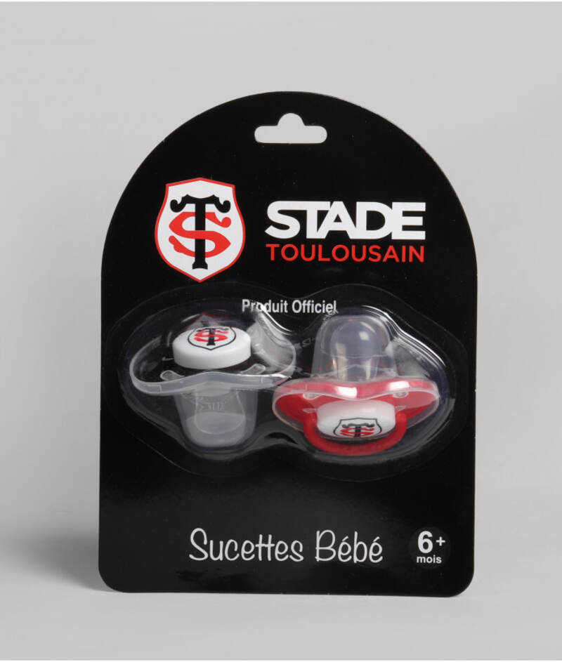Lot de 2 tétines Stade Toulousain package
