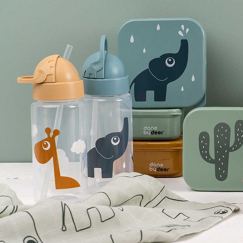 Lot de 3 Boîtes à goûter Deer friends Bleu mixte Done by Deer lifestyle