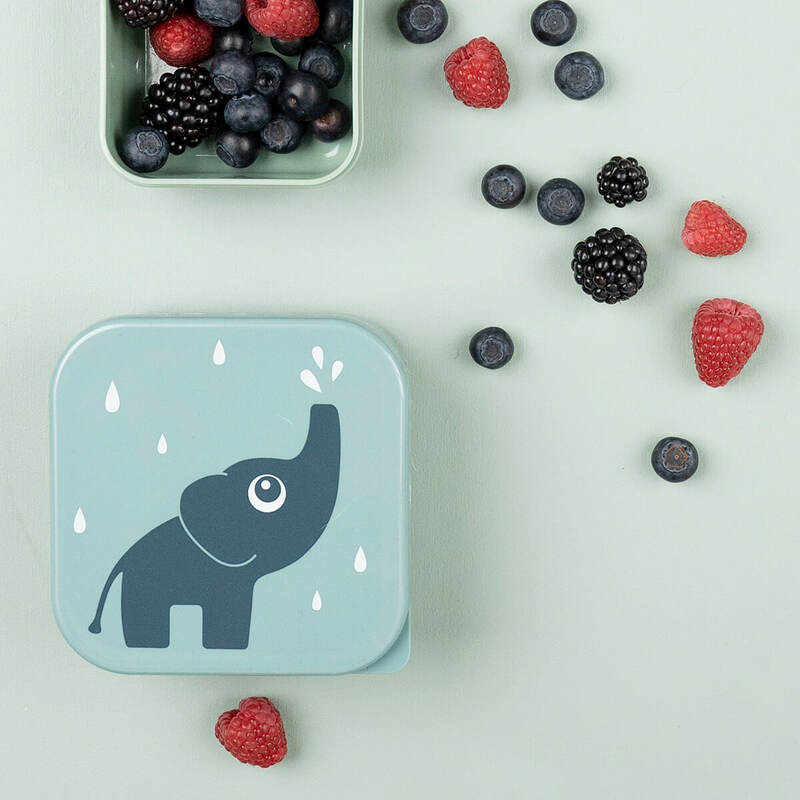 Lot de 3 Boîtes à goûter Deer friends Bleu mixte Done by Deer lifestyle2