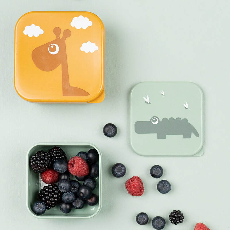 Lot de 3 Boîtes à goûter Deer friends Bleu mixte Done by Deer lifestyle3